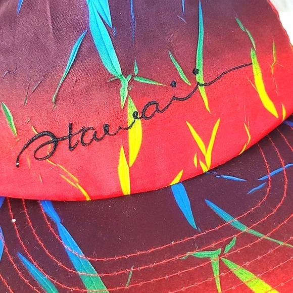 Vintage 80s Hawaii Volcano Lava Tropical Adjustable Snapback Hat Cap Unisex - Picture 5 of 15